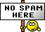 no spam here!